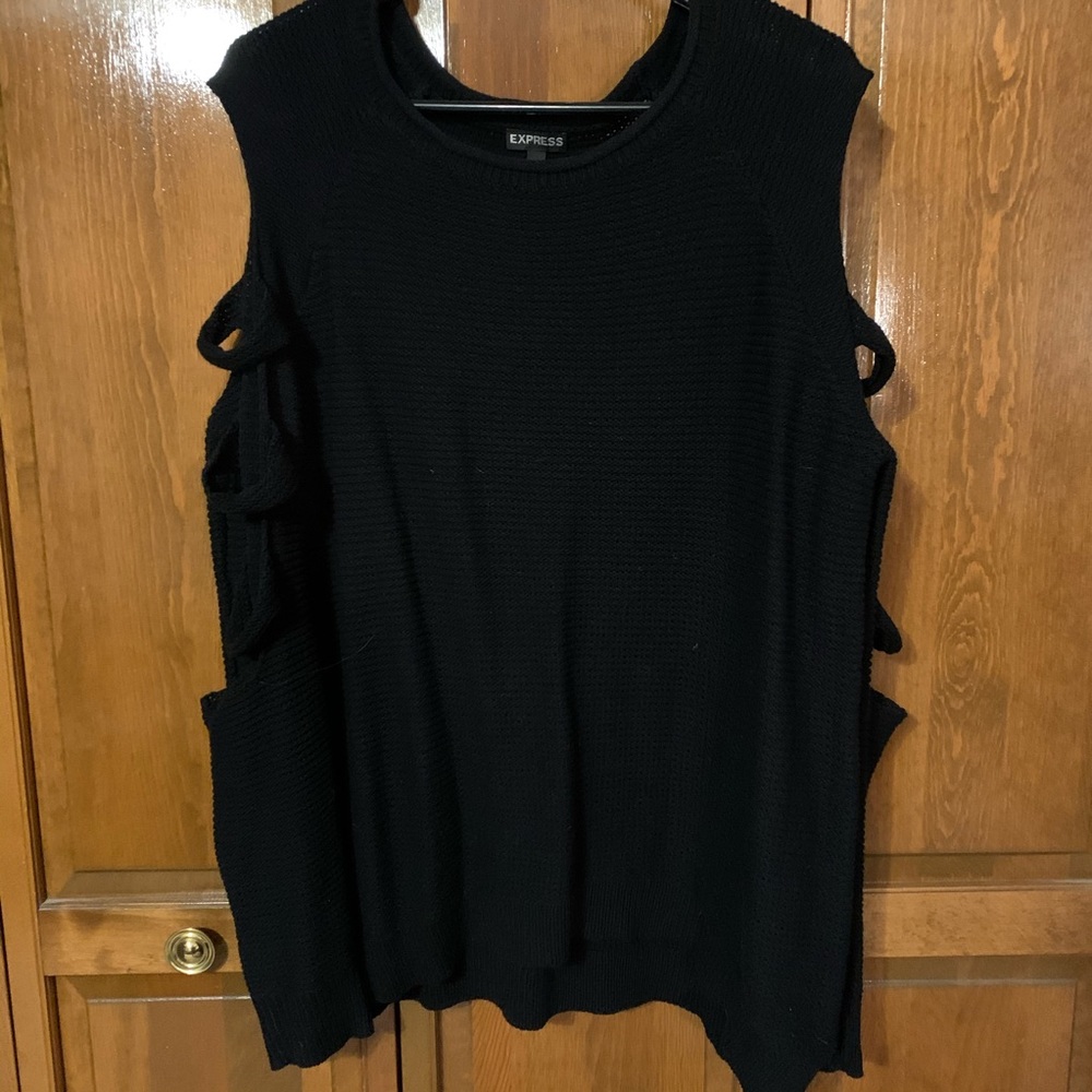 Express black knit sweater